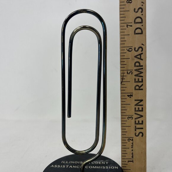 Giant Paperclip Letter Holder ISAC Desk Office Organizer - Picture 7 of 7